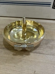 Porta anelli Kate Spade Lenox placcato argento firma fiocco cravatta portagioie - Foto 1 di 4