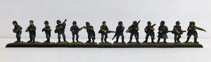 13x Bien Pintado 28mm Metal Blacktree & Artizan Segunda Guerra Mundial Escuadrón de Infantería Alemán 1/2/1 - Imagen 1 de 11