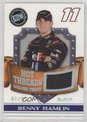 2009 Press Pass Premium Hot Threads Race-Used Firesuit /99 Denny Hamlin (Black) - Image 1 of 2