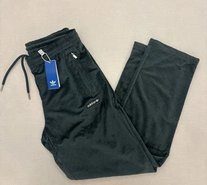 Adidas Originals Monogram Velour Trefoil Track Pants Green Men’s M IZ2532 NWT - Picture 1 of 9