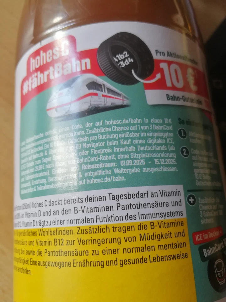 Deutsche Bahn 10 Euro Gutschein/Coupon DB - Bild 1 von 1