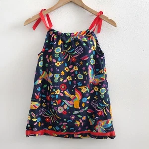 HANNA ANDERSSON Floral Sleeveless A-Line Dress Size 5= 110cm - Picture 1 of 9