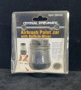 Central Pneumatic Airbrush Paint Jar w Built-In Mixer - Item 66446 - NIB - Picture 1 of 4