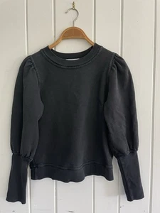 Apiece Apart Pullover Sweatshirt Puffärmel grau schwarz Baumwolle Gr. XS sehr guter Zustand - Bild 1 von 7