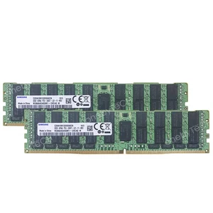 SAMSUNG 64GB 2X32GB PC4-19200 DDR4 2400MHz 288pin ECC Registered Server SDRAM - Picture 1 of 4