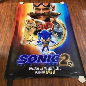 SONIC 2 The Hedgehog 2022,Jim Carrey Bus Stop Original D/S Movie Poster 48x70in. - Picture 1 of 10