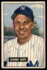 1951 Bowman Johnny Hopp New York Yankees #146 *Noles2148*