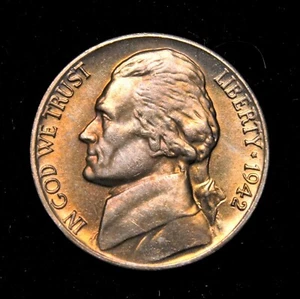 1942 Type-1 Jefferson Nickel  Full Steps - Picture 1 of 2