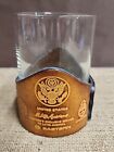 Manchette cuir vintage Eastern Airlines Latin America Service Rocks whisky verre