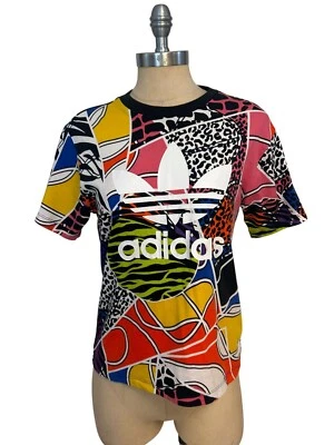 Camiseta Adidas Originales X Rich Mnisi Allover Animal Mixto Geo Talla Pequeña Foto 1 de 4