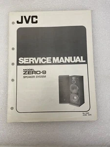 Original JVC Zero-9 Speaker System Service Repair Manual- 1979 - Picture 1 of 2