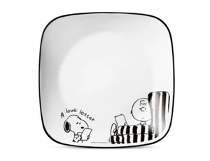 CORELLE Snoopy & Charlie Edition Piatto Quadrato Medio 2P - Foto 1 di 2