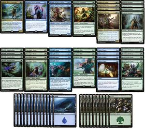 ELITE Green Blue Merfolk Deck - Modern - 60 Card - Ixalan - XLN - MTG NM/M!!! - Picture 1 of 1