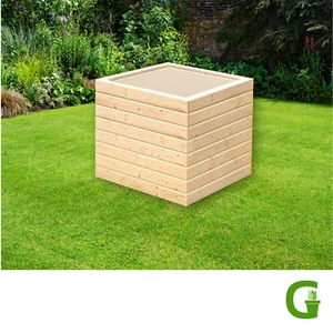 Up & Green Hochbeet 90 x 90 cm, Holz, verschiedene Höhen - Bild 1 von 4