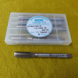 Gewindebohrer 1/2" -13 UNC 3B WEXO HSSE V3 N dulo GL100 Z3 DIN 2183/C - Bild 1 von 1