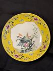 Antique Guangxu Period Imperial Yellow Famille Rose Plate, 19th Century