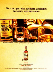 WILD TURKEY WHISKEY AD #18 RARE 2004 VINTAGE "YOU CAN'T JUST CALL YOURSELF...." - Picture 1 of 2