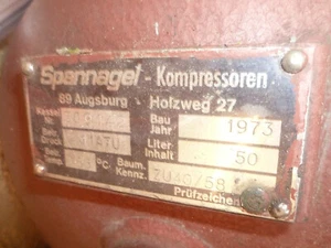 BEHELTER VON KOMPRESSOR 50 LITER - Bild 1 von 3