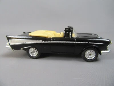 B619 MC TOY Frizione Ok Chevy Bel Air Cabrio Aperto 1957 Chevrolet Nera 1:43 - Immagine 1 di 4