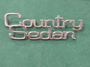 1971 1972 Ford COUNTRY SEDAN Emblem LOT Driver Quality W Pins