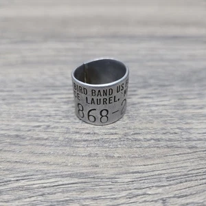 Vintage Goose Leg Band Write Bird Band U.S. Fish & Wildlife Laurel MD 868-23XXX - Picture 1 of 5