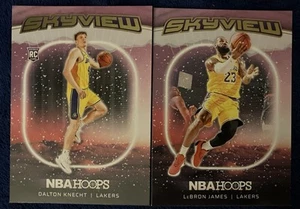 2024-25 Panini NBA Hoops Skyview Winter Inserts LeBron James + Dalton Knecht RC - Picture 1 of 2