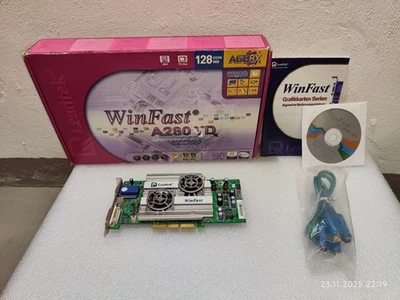 Leadtek GeForce4 Ti4800 SE 128mb AGP OVP super rare getestet Sammlerauflösung - Image 1 of 4