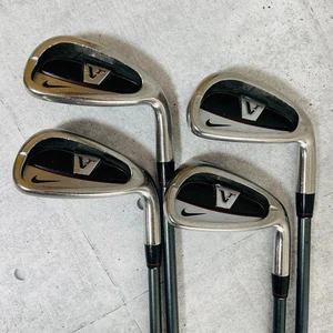 NIKE VR VICTORY RED iron set of 4, 7-9-PW Diamana Graphite Flex R Men RH USED - Picture 1 of 8