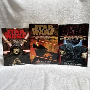 STAR WARS Darth Bane Trilogy Hardcover Set Drew Karpyshyn First Edition 1st - Picture 1 of 14