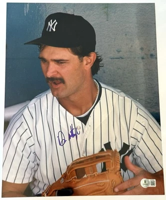 Don Mattingly signed Photo NY Yankees baseball 11x14 inch large beckett coa - Image 1 of 4