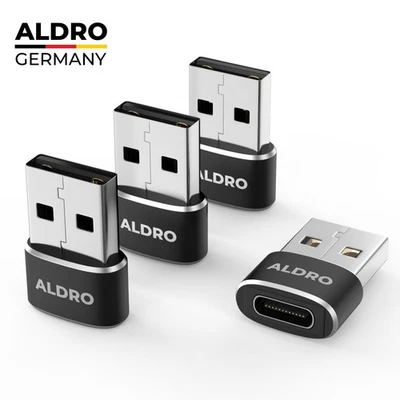 USB C Adapter USB zu USB-C [4 STÜCK] OTG Typ C USB Buchse PC Notebook Macbook - Bild 1 von 4