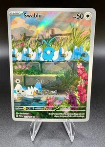 Swablu 213/182 Sv04: Paradox Rift Ilustración Pokémon Raro Casi Nuevo - Imagen 1 de 2