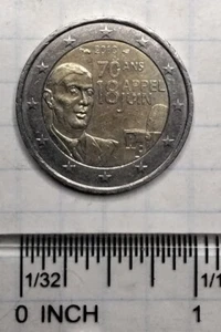 France 2010 2 euro commemorative coin -70th Anniversary of the Appeal of June 18 - Picture 1 of 2