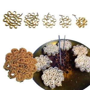 Brass Mold Dok Jok Lotus Flower Kitchenwear Tool Thai Dessert Craft Free Recipe - Picture 1 of 13