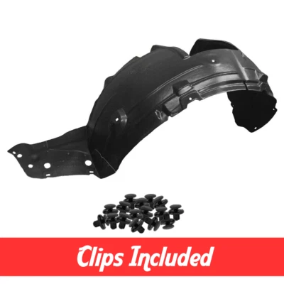 Front Driver Side Fender Liner w/ Clips For 2010-2012 Sentra Base S SL NI1248132 - Image 1 of 4