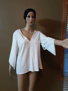 Asos #242 Damen Top Bluse Neu mit Etikett Gr. 8 asymmetrisch 3/4 ärmellos weiß  - Bild 1 von 11
