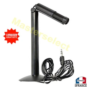 MICRO MICROPHONE SUR PIED POUR CONFERENCE DE TABLE COULEUR NOIR PAS CHER  - Afbeelding 1 van 1