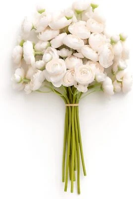 Flor Artificial Ranunculus, Hágalo Usted Mismo Mini Flor Ranunculus con Simulación Seda Foto 1 de 4