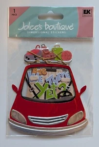 Jolee's Are We There Yet? Road Trip Car Travel Family Vacation Scrapbook Sticker - Picture 1 of 2