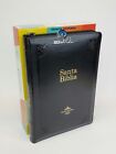 Biblia De Estudio Arco Iris Reina Valera 1960 Piel Negro Con Indice Y Cierre