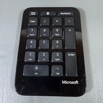 Microsoft Wireless Number Keypad 10 Key Model 1558 OEM *NO DONGLE - Image 1 of 4