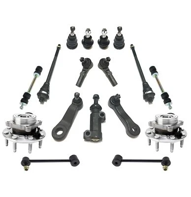 Barras estabilizadoras de cubo de rueda de 17 piezas varillas de amarre rótulas para Chevrolet Suburban Hummer H2 Foto 1 de 4