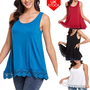 Built in Bra Women Camisole Vest Tank Tops Loose Fit Blouse Casual Top Plus Size - Picture 1 of 52