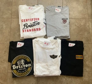 N.O.S. - Brixton Mfg. Mens “STANDARD FIT” Tee Shirts = Choice of SIZES & STYLES - Picture 1 of 17