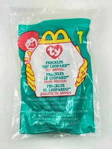 TY Beanie Baby Teenie Babies McDonalds 1993 No. 1 Freckles Leopard Cat - SEALED - Picture 1 of 2