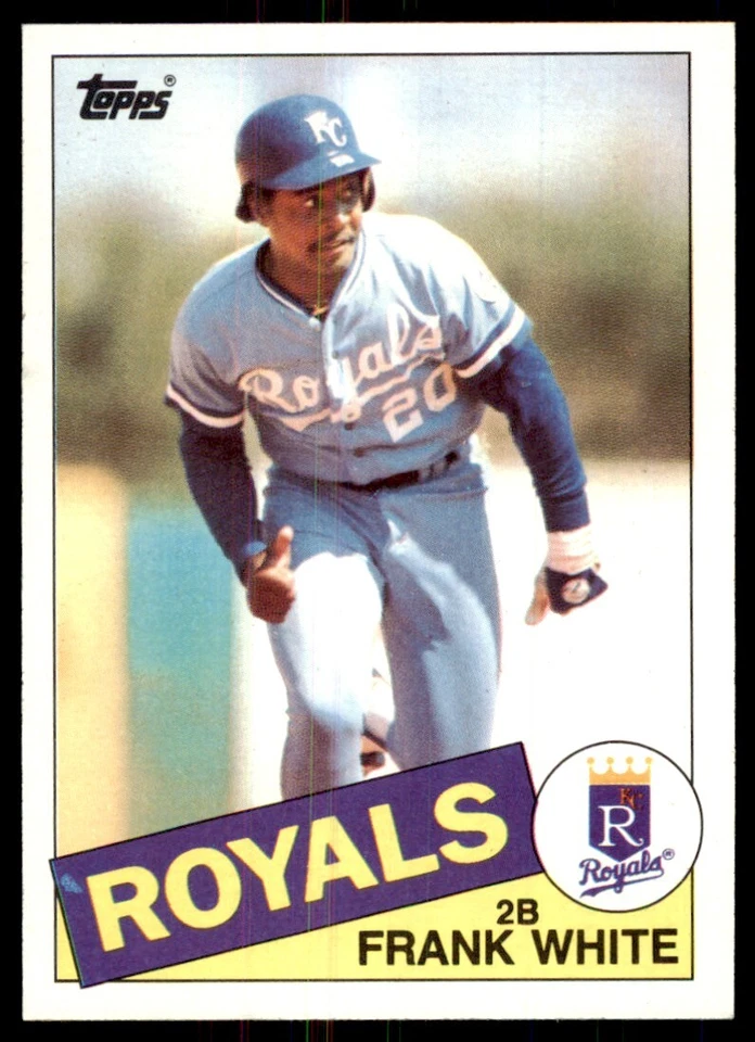 1985 Topps Frank White . Baseball Cards #743 - Image 1 of 2