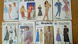 Posten 8 Stk. Damen Simplicity Muster Asst.-Vintage-Kleider, Tops, Sets - Bild 1 von 4