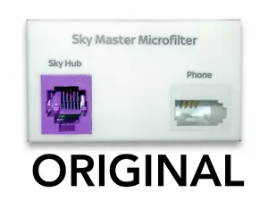BT Sky ORIGINAL Microfilter Sky hub RJ11 phone Broadband ADSL Master Microfilter - Picture 1 of 4