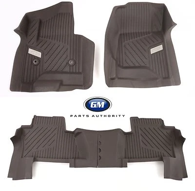 2015-2020 Chevrolet Tahoe Front & 2nd Row All Weather Floor Liner Pkg Cocoa OEM - Image 1 of 4