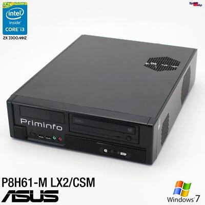 Asus P8H61-M LX2/CSM Intel Core i3 2120 Computer PC Windows 7 10 Parallel Port - Image 1 of 4
